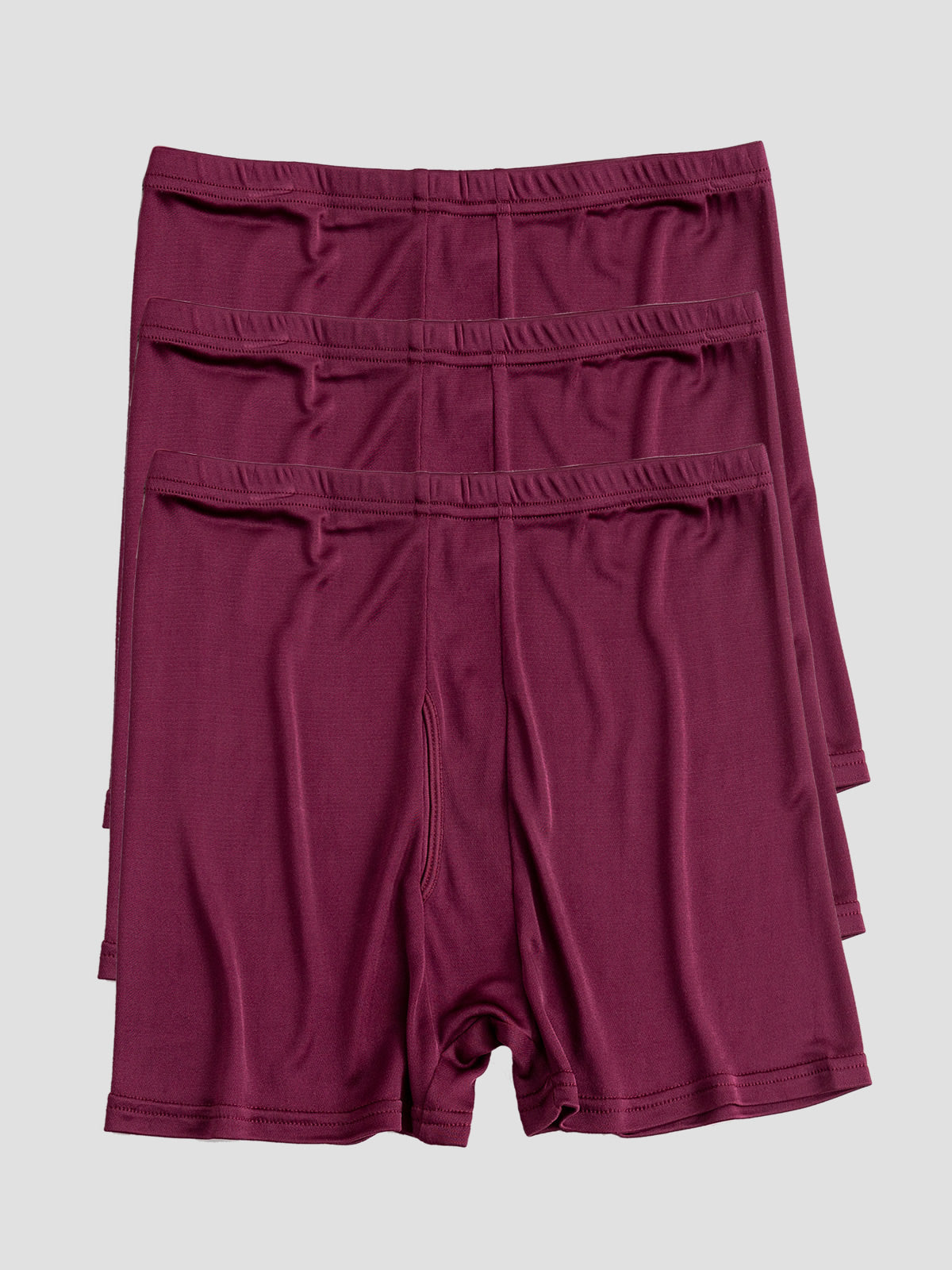 [Wine] SilkSilky Silk Knitted Mens Underwear 002