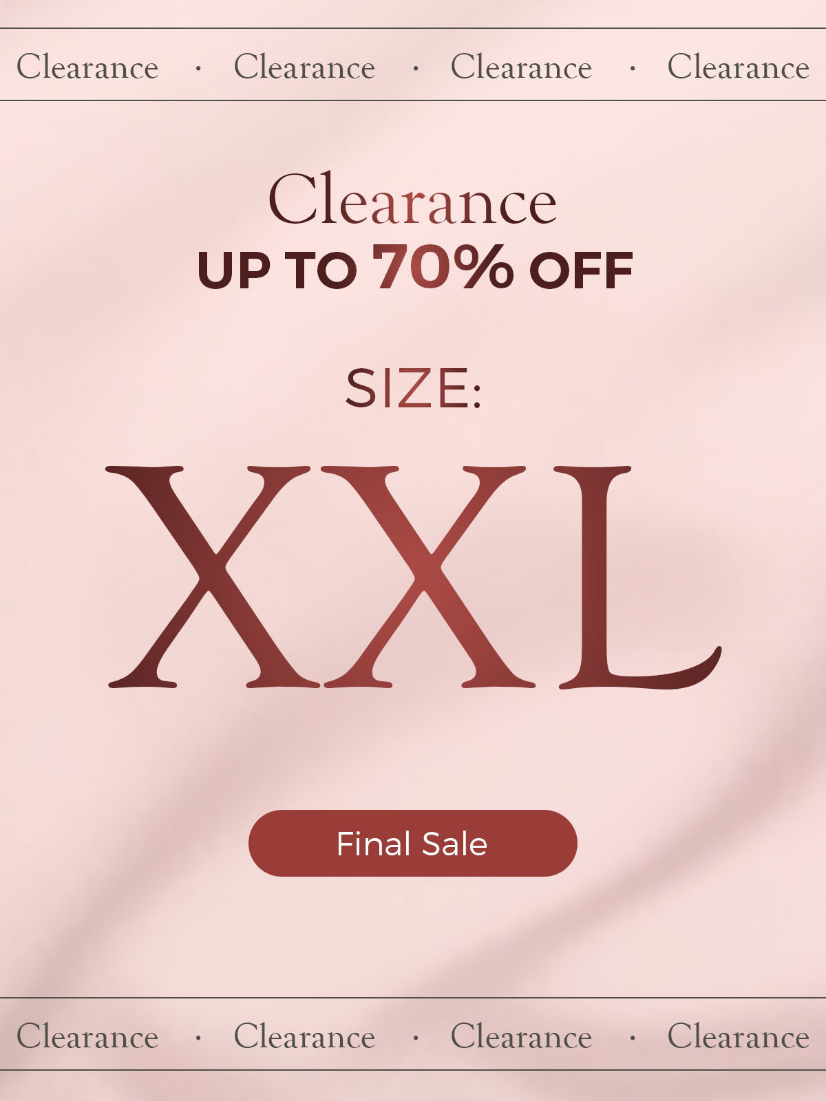 Clearance (US Warehouse)  —— Size:XXL