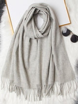 [Light Gray] SilkSilky  Wool Scarf 005