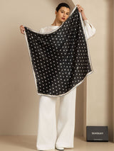 [Black] SilkSilky Scarf 004