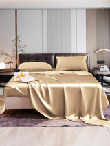 [Beige] SilkSilky  22Momme Pure Silk Bedding Set 005,