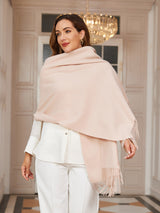 [Beige] SilkSilky  Wool Scarf 002