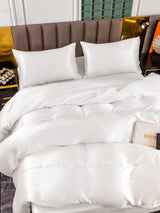 [White] SilkSilky  25Momme Bedding Set 006