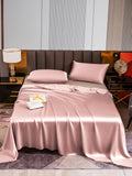 SilkSilky US 22Momme Pure Silk Bedding Set PaleMauve 001