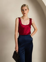 [Wine] SilkSilky  Sleeveless Camisole Top 004