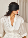 SilkSilky US 19Momme Pure Silk Eye Mask Black 003