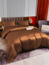 [Coffee] SilkSilky  22Momme Bedding Set 003