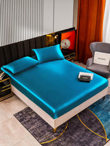 [Teal] SilkSilky  22Momme Bedding Set 002