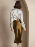 SilkSilky-US-19Momme-Pure-Silk-Skirt-Brown-002