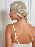 SilkSilky US Pure Silk Sleep Cap Beige 002