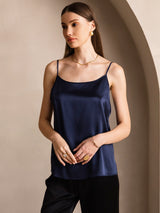 [Dark Blue] SilkSilky  Spaghetti Strap Camisole Top 001