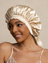 [Beige] SilkSilky  Sleep Cap 002