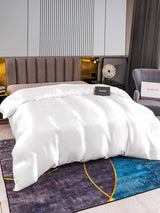 [White] SilkSilky  22Momme Duvet Covers 003