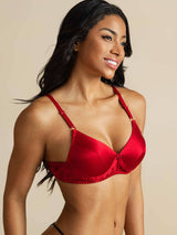 [Red] SilkSilky  Bra 009