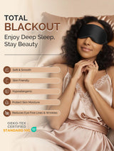[Black] SilkSilky  22Momme Eye Mask 005