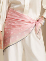 [Pink] SilkSilky Scarf 003