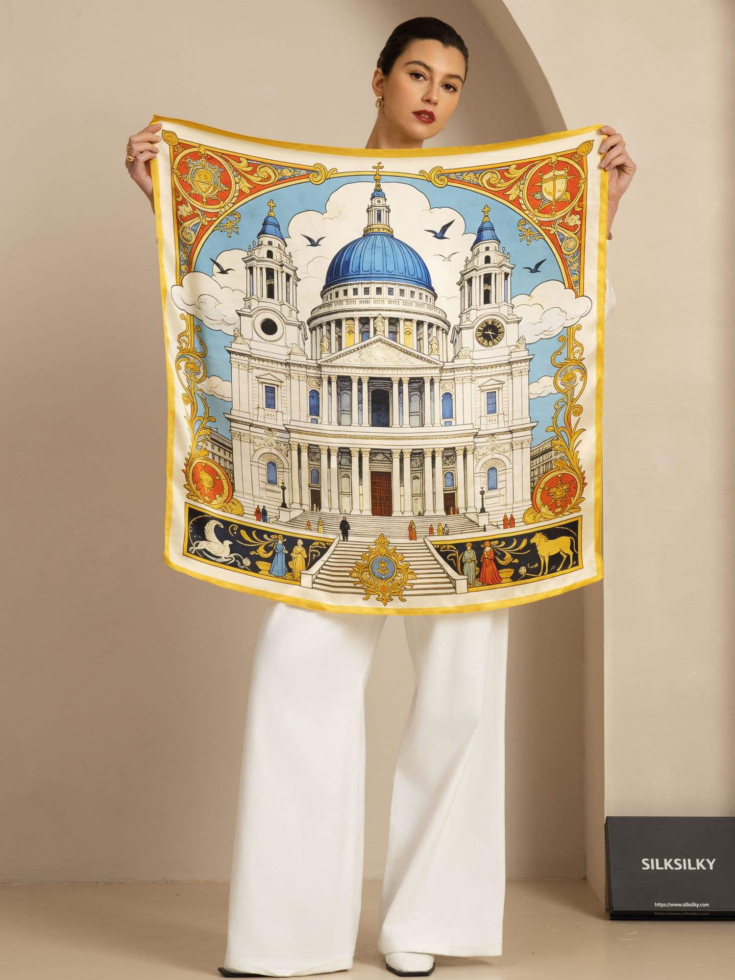 [P107] SilkSilky  Silk Scarf 002