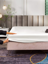 [White] SilkSilky  25Momme Sheet 006