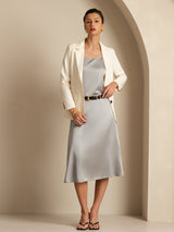 [Griffin Gray] SilkSilky  19Momme Stretch Silk Charmeuse Skirt 007