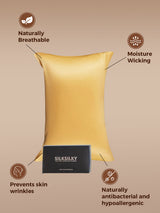 [Champagne] SilkSilky  22Momme Pure Silk Pillowcase 002
