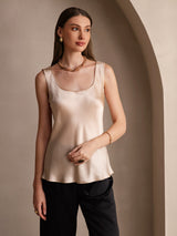 [Champagne] SilkSilky  Sleeveless Camisole Top 005