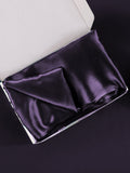 SilkSilky US 30Momme Pure Silk Pillowcase DeepPurple 006