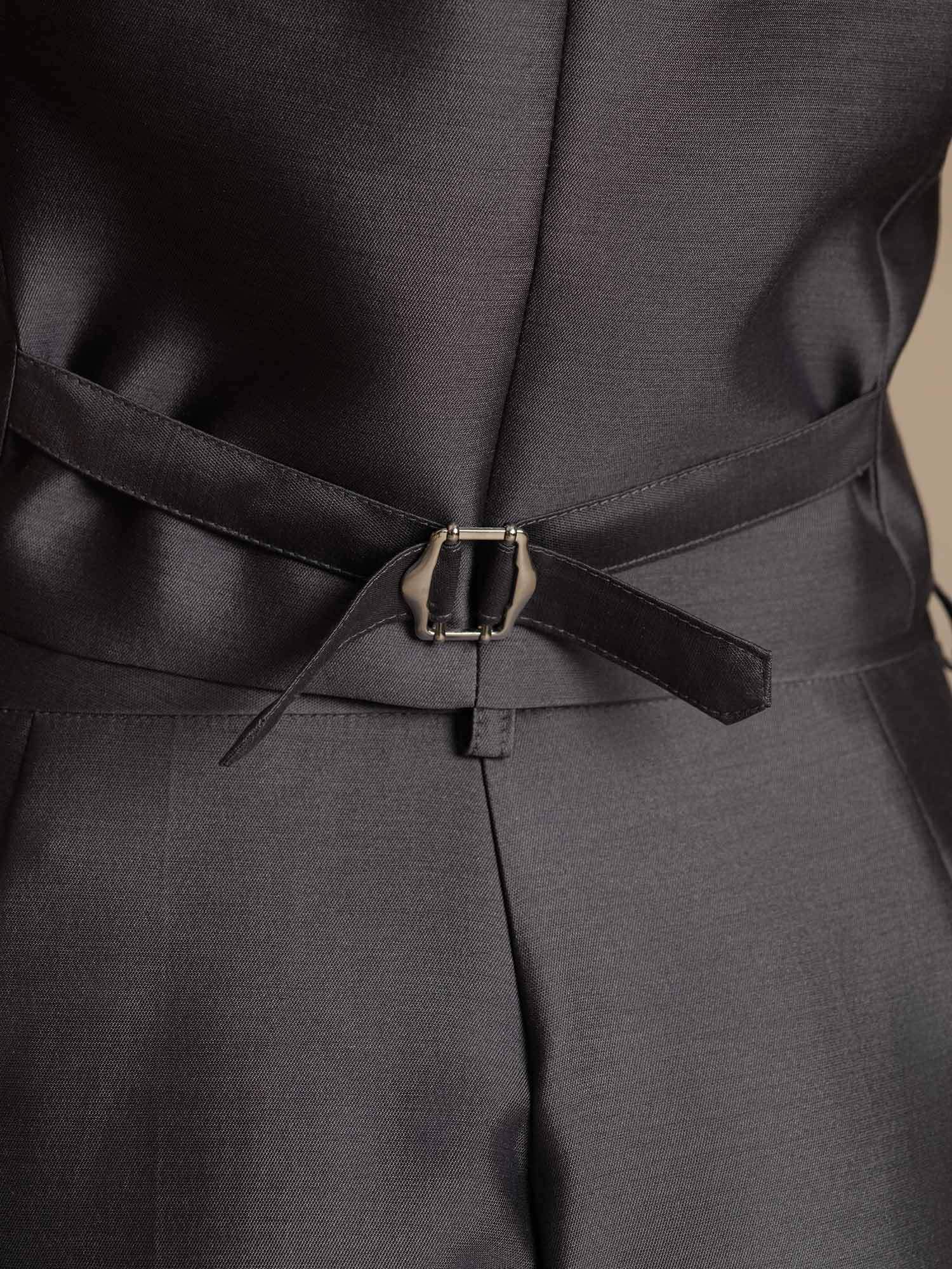 [Gray] SilkSilky 32Momme Silk V Neck Women's Vest 005