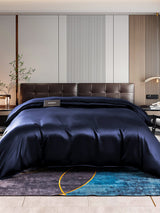 [Dark Blue] SilkSilky  22Momme Duvet Covers 001