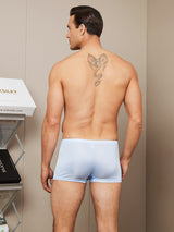 [Light Blue] SilkSilky  100% Silk Jersey Men's Underwear 002
