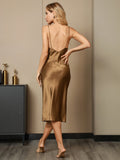 SilkSilky-US-19Momme-Pure-Silk-Sleeveless-V-Neck-Dress-Brown-003