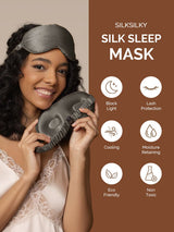 [Dark Gray] SilkSilky  22Momme Eye Mask 003