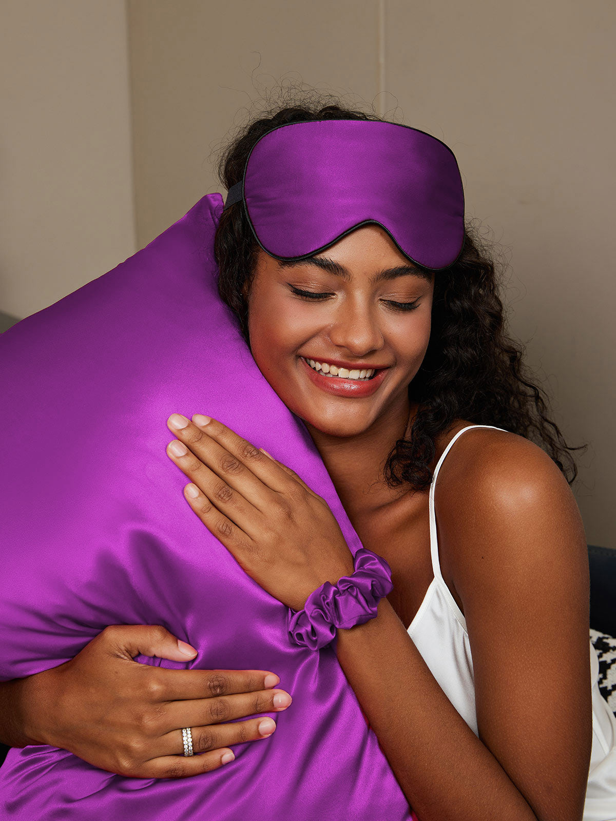 SilkSilky US 19Momme Pure Silk Pillowcase Set Purple 003