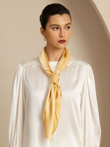 [Champagne] SilkSilky  Scarf 003