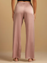 [Peach Skin] SilkSilky  19Momme Machine-Washable Silk Women's Sleep Pants 002