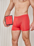 SilkSilky US Silk Knitted Mens Underwear Red 001