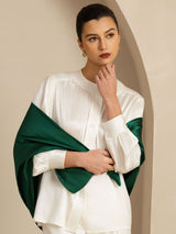 [Dark Green] SilkSilky  Scarf 001