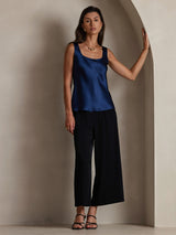 [Dark Blue] SilkSilky  Sleeveless Camisole Top 006