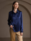 SilkSilky-US-19Momme-Silk-Blend-Long-Sleeve-Collar-Women's-Shirt-Dark-Blue-004