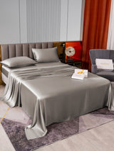 [Gray] SilkSilky  22Momme Pure Silk Bedding Set 005,