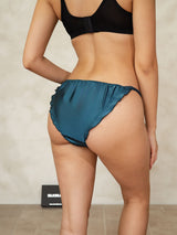 [Teal] SilkSilky  Pure Silk Panty 002