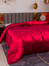 [Wine] SilkSilky  19Momme Duvet Covers 003