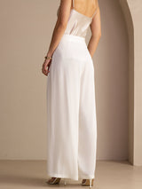[White] SilkSilky  Women's Pants 002