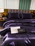 SilkSilky US 25Momme Pure Silk Bedding Set DeepPurple 004