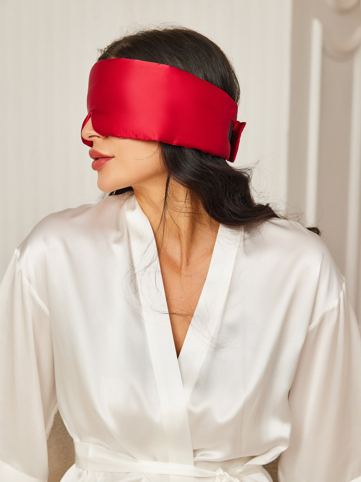 [Wine] SilkSilky  19Momme Pure Silk Eye Mask 003