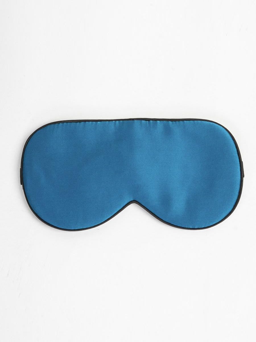 SilkSilky US 19Momme Pure Silk Eye Mask Teal 006