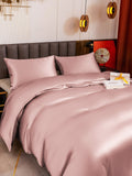 SilkSilky US 19Momme Pure Silk Bedding Set PaleMauve 003