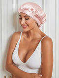 SilkSilky US Pure Silk Sleep Cap Pink 009