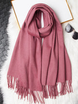 [Pale Mauve] SilkSilky  Wool Scarf 006