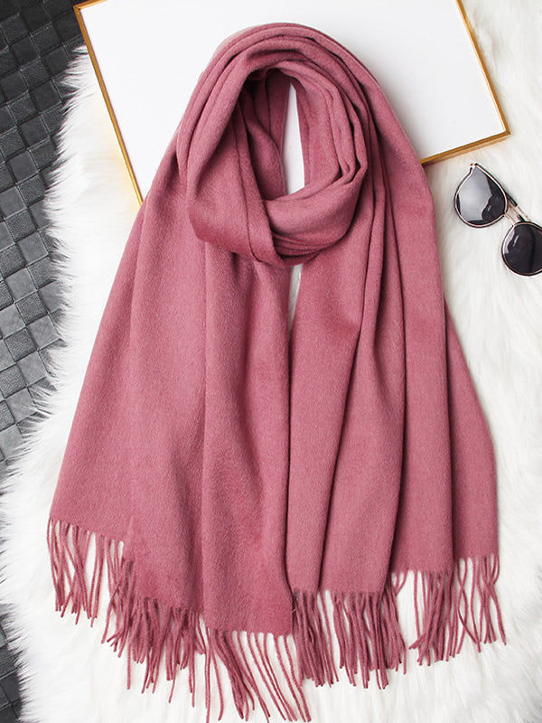 [Pale Mauve] SilkSilky  Wool Scarf 006