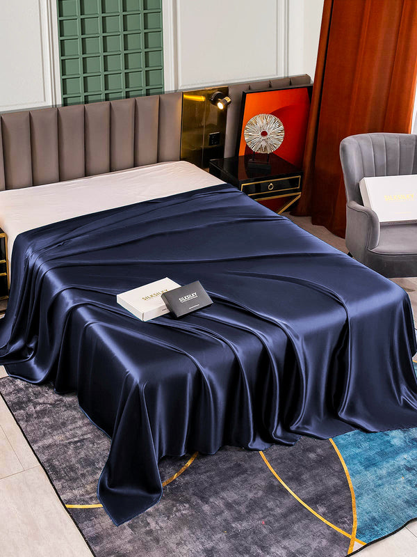 25Momme Mulberry Silk Seamless Flat Sheet (Pillowcase not included)